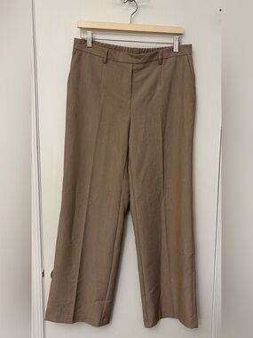 Tan Straight Leg Dress Pants